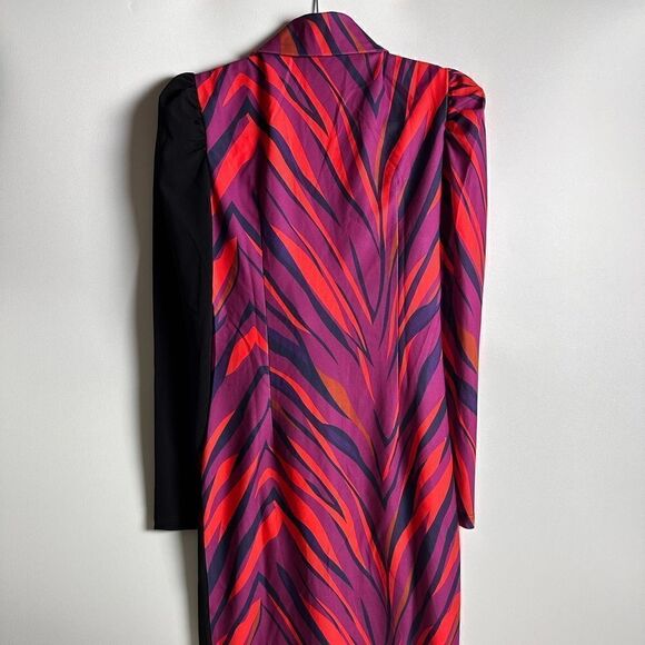 Color block button down midi dress - Picture 12 of 13